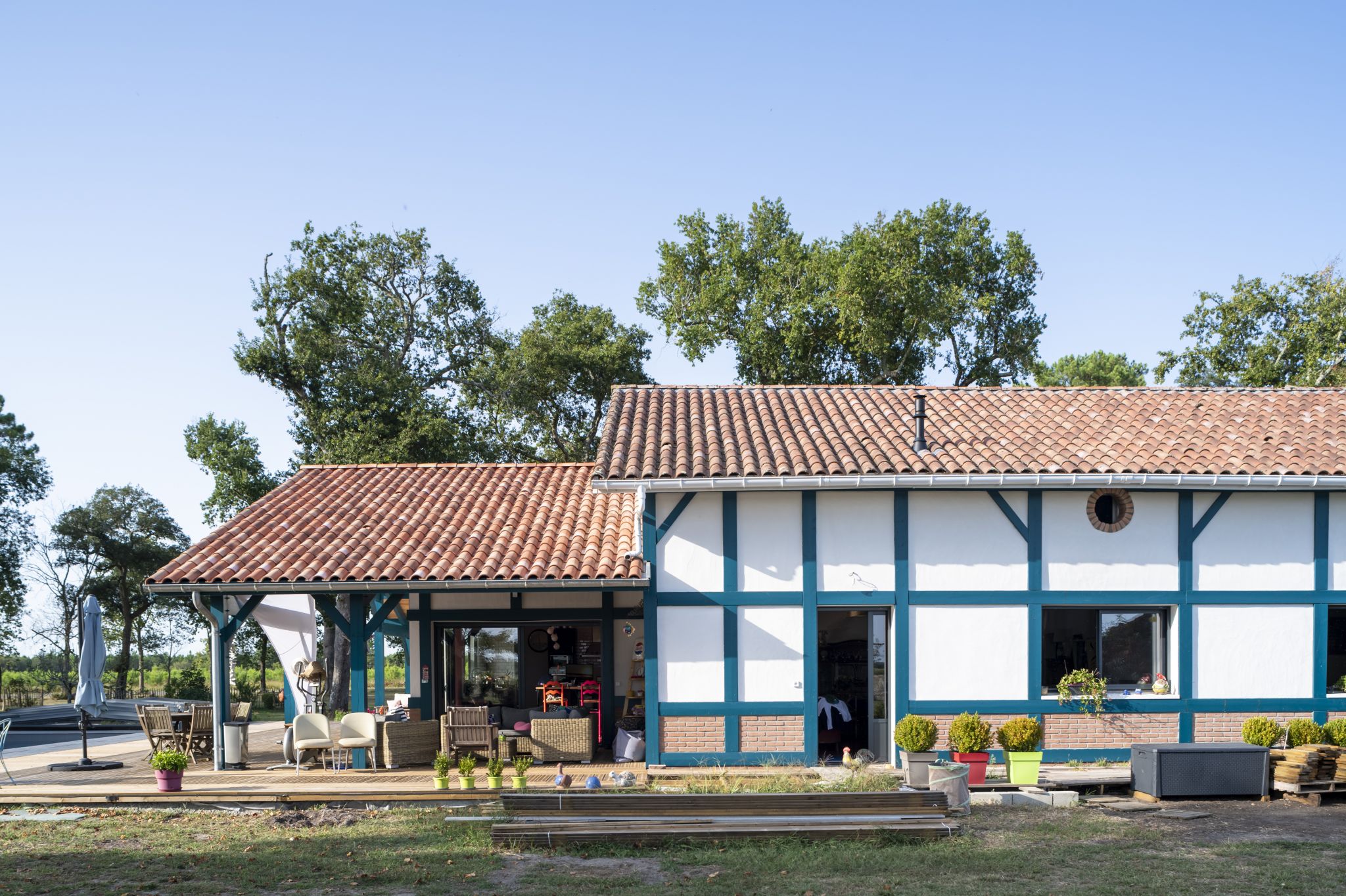 rénovation, maison landaise, architecture, landes, architecte lande